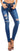 High Waist Butt Lift Stretch Ripped Skinny Jeans Distressed Denim - Easy Pickins Store